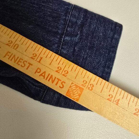 Westbound Denim Christmas Cat Lady Kittens Embroidered Shirt Button Up 90s M - Picture 8 of 13